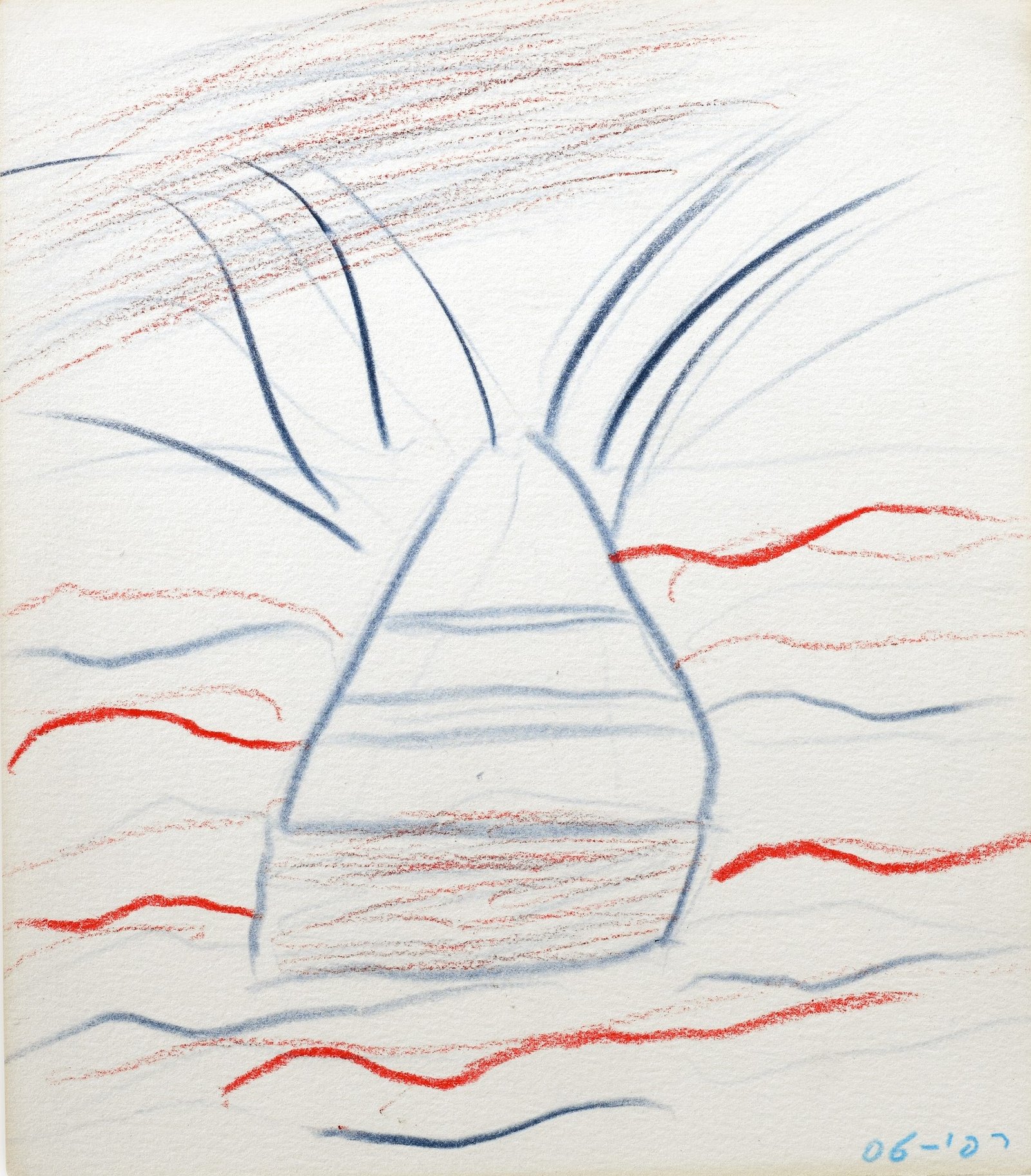 Raffi Lavie, Untitled, 2006, Colour pencil on paper, 21.5x18.5 cm (4)