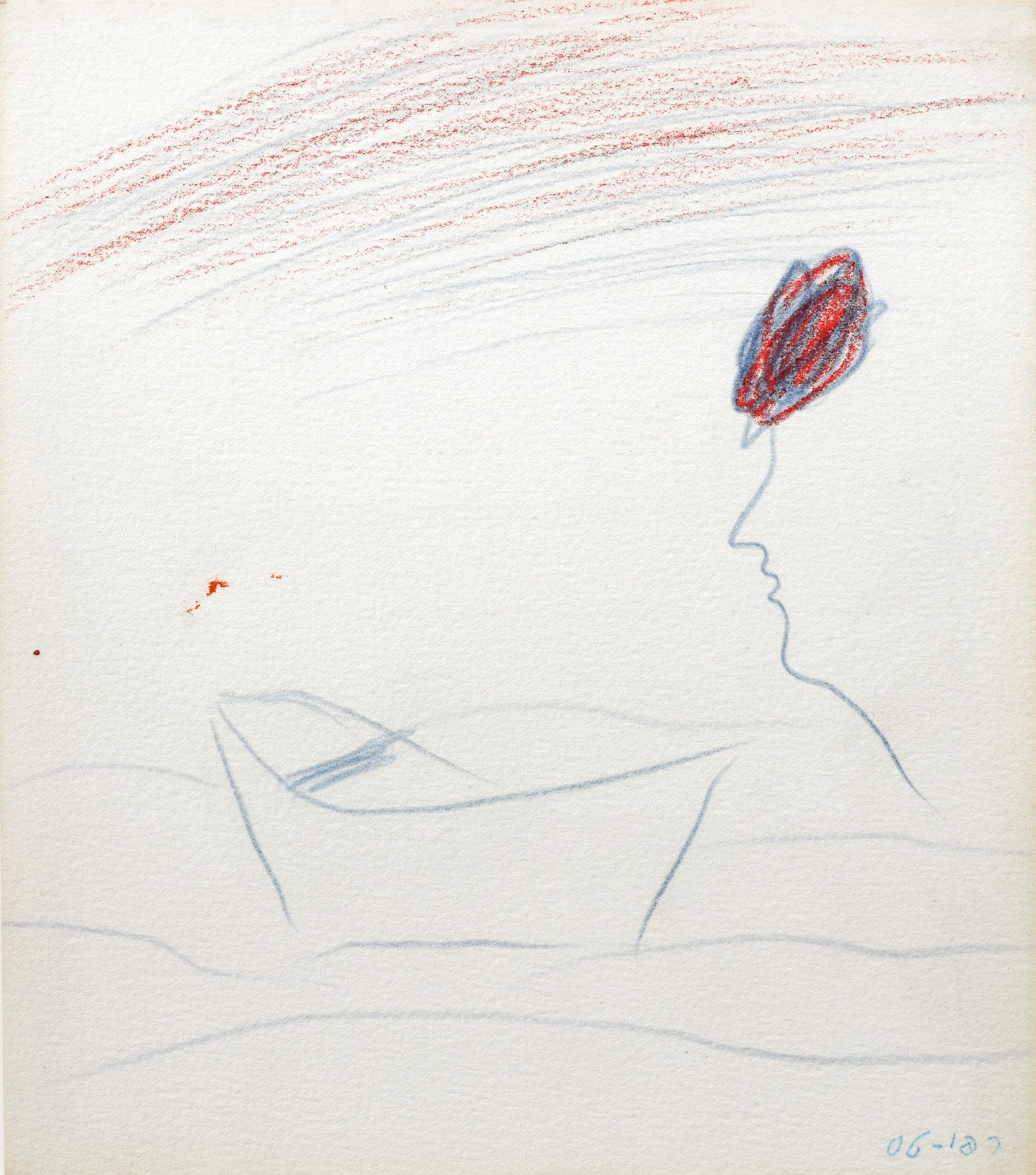 Raffi Lavie, Untitled, 2006, Colour pencil on paper, 21.5x18.5 cm (5)